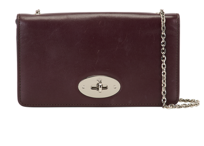 Bayswater Clutch, &pound;290, Handbags, Burgundy, Leather, Front view